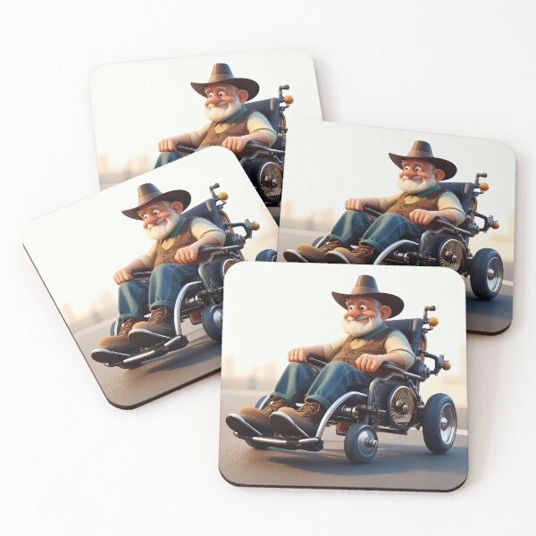 Item preview, Old Man riding a pimped Wheelchair designed and sold by Colin Bentham.