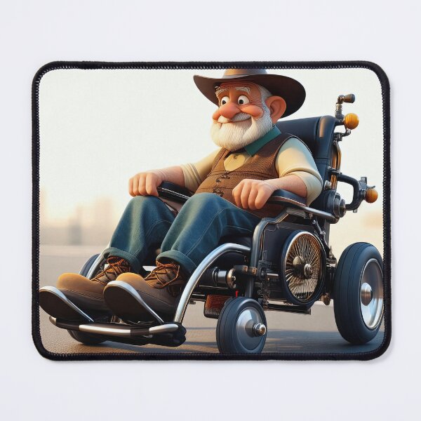 Item preview, Old Man riding a pimped Wheelchair designed and sold by Colin Bentham.