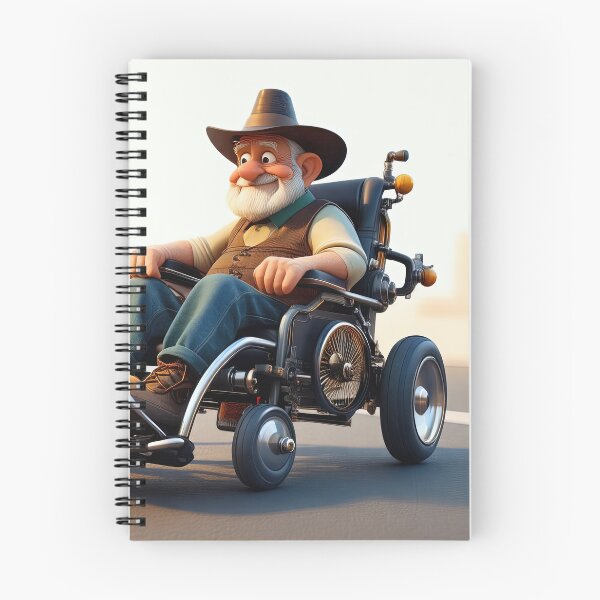 Item preview, Old Man riding a pimped Wheelchair designed and sold by Colin Bentham.