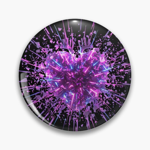 Item preview, Neon Love Explosion – Electric Heart Design designed and sold by RH Design Lab.