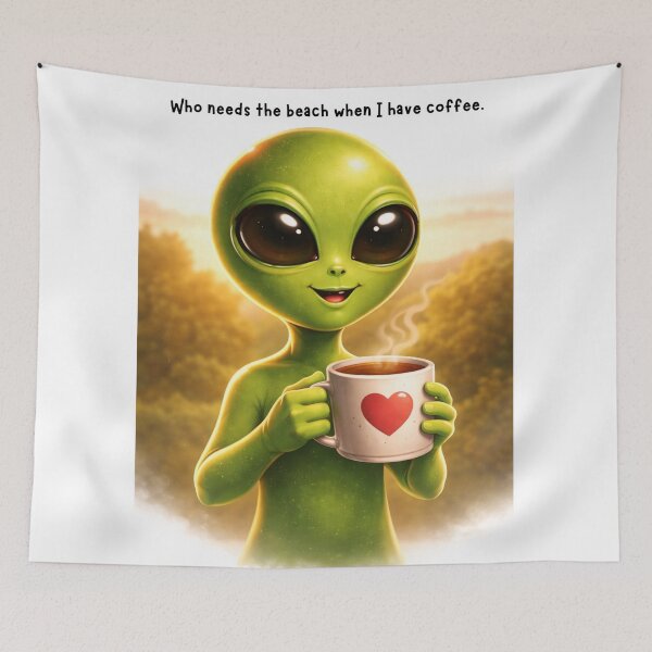 Item preview, Who Needs The Beach When I Have Coffee designed and sold by Peace,love,andbeaches.