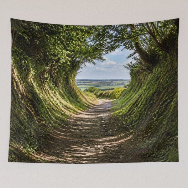 Item preview, Natural Green Tunnel Path Landscape designed and sold by IntelliMindDesigns.
