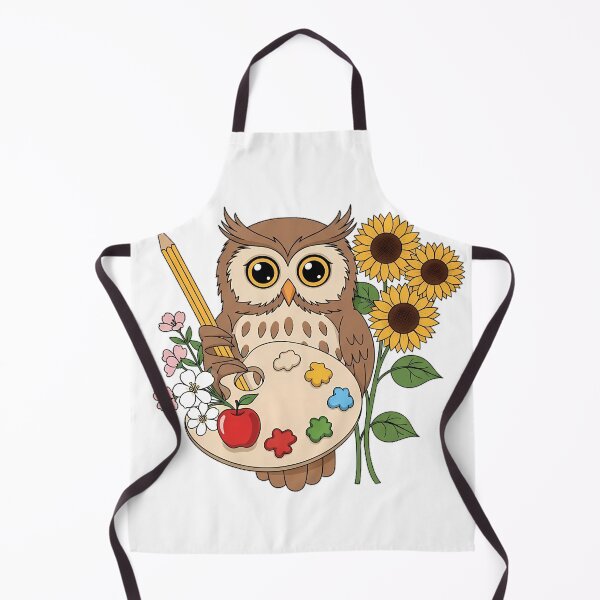Item preview, Sunflower Ribbon Owl Paint Palette Gift designed and sold by pumsquare.