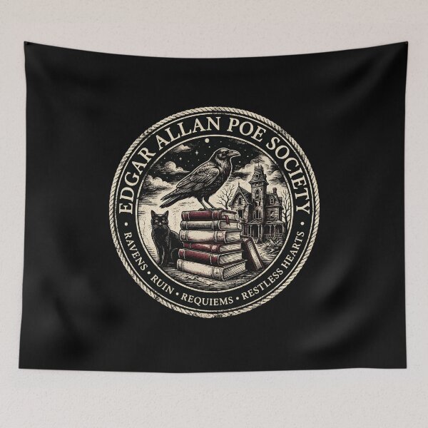 Item preview, Edgar Allan Poe Society Ravens Ruin Requiems Restless Hearts designed and sold by Fenay Designs.