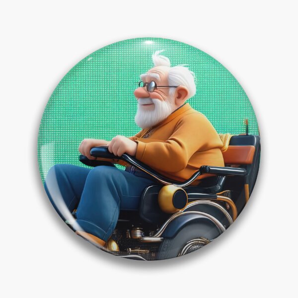 Item preview, Old Man riding a pimped Wheelchair designed and sold by Colin Bentham.