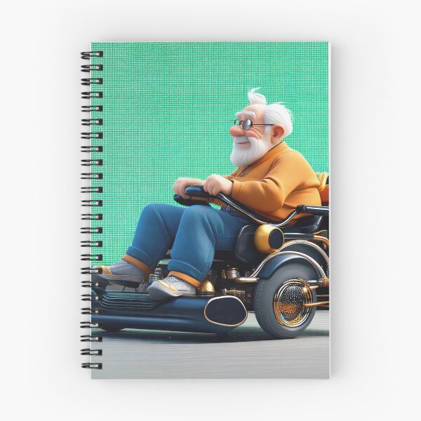 Item preview, Old Man riding a pimped Wheelchair designed and sold by Colin Bentham.