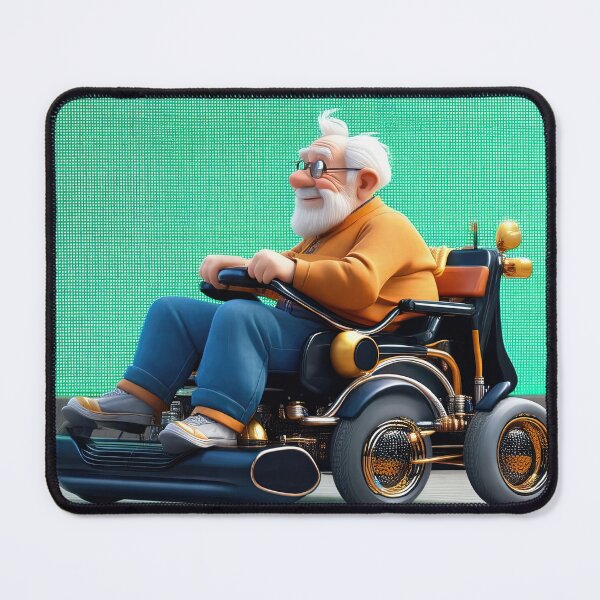 Item preview, Old Man riding a pimped Wheelchair designed and sold by Colin Bentham.