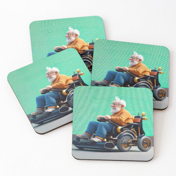 Item preview, Old Man riding a pimped Wheelchair designed and sold by Colin Bentham.