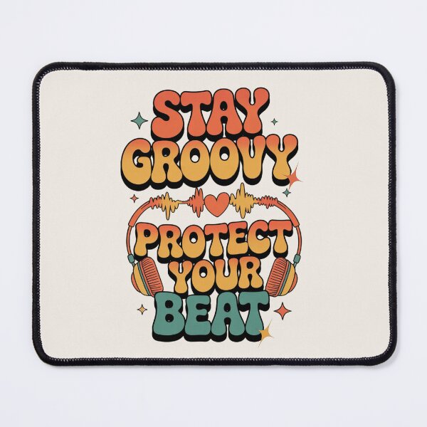 Item preview, Stay Groovy Protect Your Beat | Retro 70s Music Aesthetic designed and sold by Design_Your_Day.