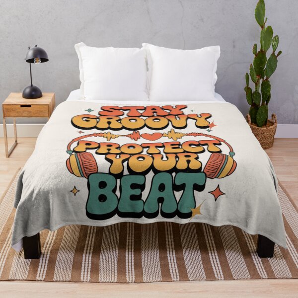 Item preview, Stay Groovy Protect Your Beat | Retro 70s Music Aesthetic designed and sold by Design_Your_Day.
