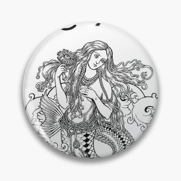 Item preview, Merfolk woman designed and sold by fadeinkstudio.