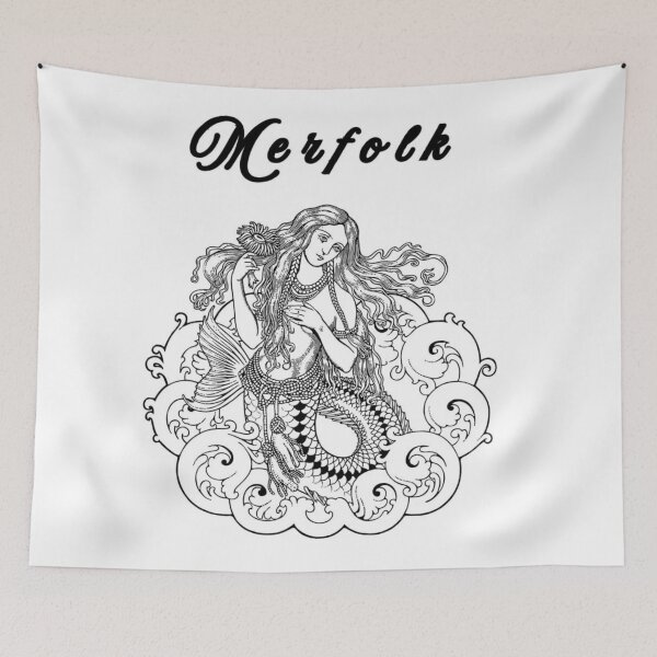 Item preview, Merfolk woman designed and sold by fadeinkstudio.