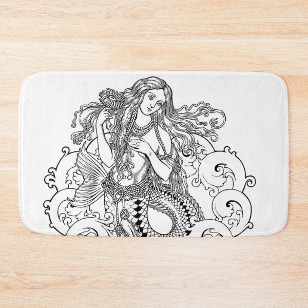 Item preview, Merfolk woman designed and sold by fadeinkstudio.