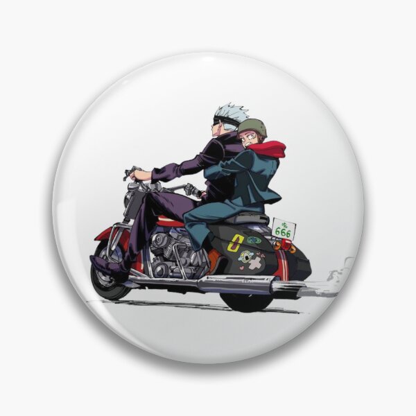 Item preview, Gojo & Geto Youth Motorcycle Art designed and sold by Snowdog-Art.