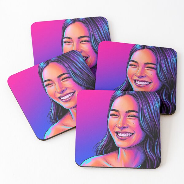 Item preview, Smile With The Eyes Thai GL Series Lgbtq+ Love Sapphic Decor Poster Print  designed and sold by Mind Space.