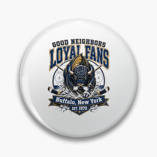 Item preview, Buffalo Hockey, Good Neighbors Loyal Fans, 716 Buffalo New York Hockey Fan designed and sold by MBSdesingArt.