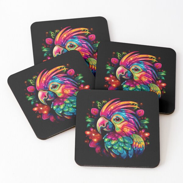 Item preview, Vibrant Magic Parrot – Colorful Bird Art designed and sold by DoraTora.