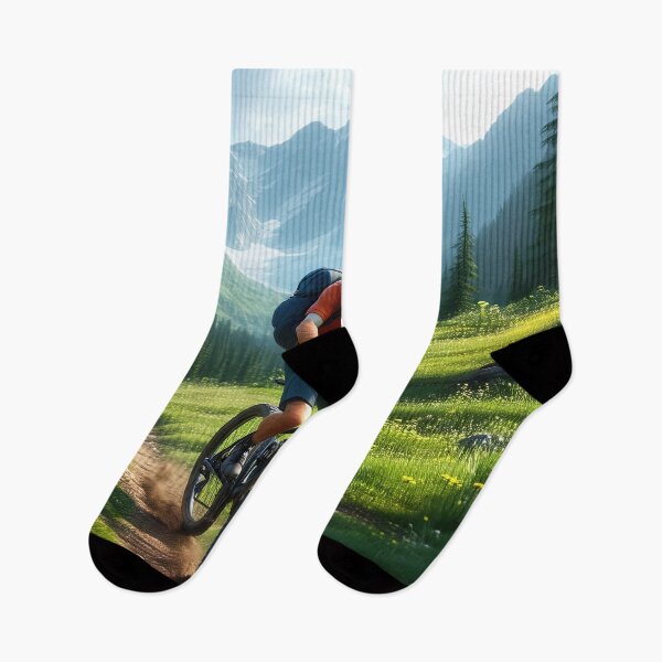 Item preview, Old Man riding a Mountain Bike designed and sold by Colin Bentham.