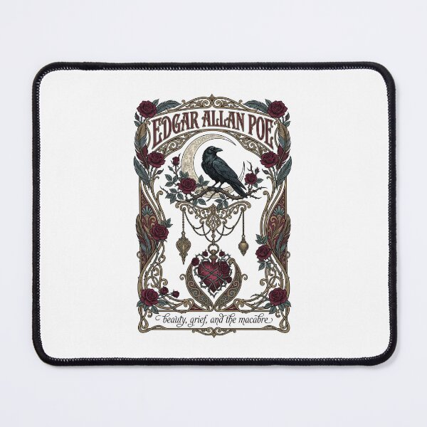 Item preview, Edgar Allan Poe Beauty Grief and the Macabre Raven Roses designed and sold by Fenay Designs.