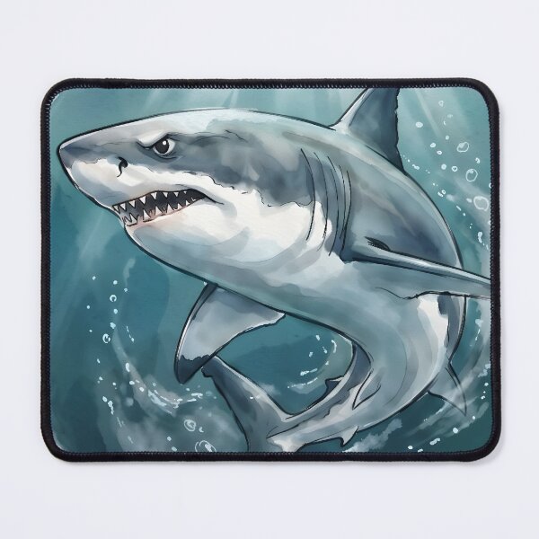 Item preview, Great White Shark Ocean Wildlife - Marine Illustration designed and sold by RubisLeaf.