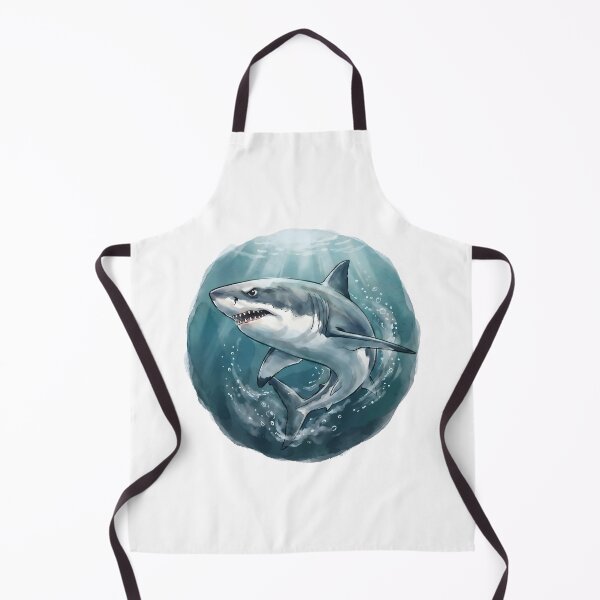 Item preview, Great White Shark Ocean Wildlife - Marine Illustration designed and sold by RubisLeaf.