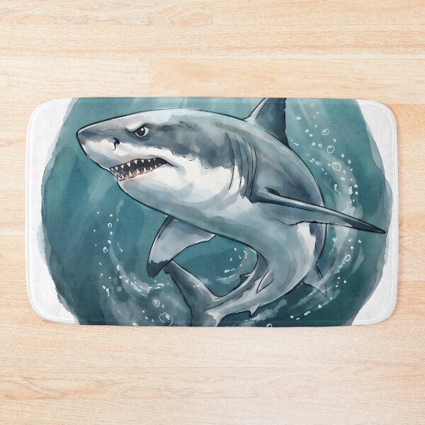 Item preview, Great White Shark Ocean Wildlife - Marine Illustration designed and sold by RubisLeaf.