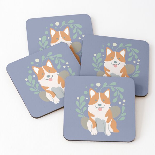 Item preview, Minimalist Botanical Corgi  designed and sold by IvysCreativityHouse.