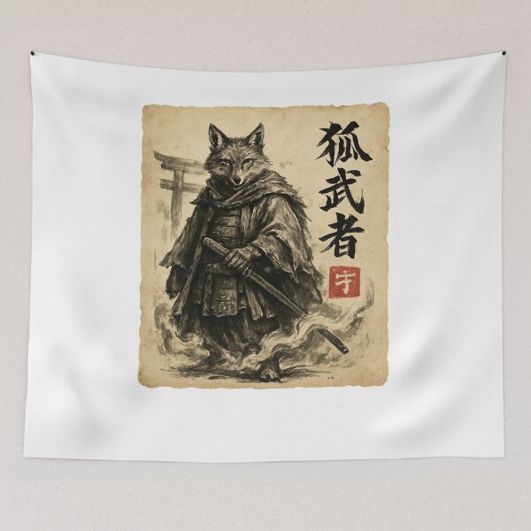 Item preview, Lone Samurai Vintage Kanji designed and sold by SiarheiYur.