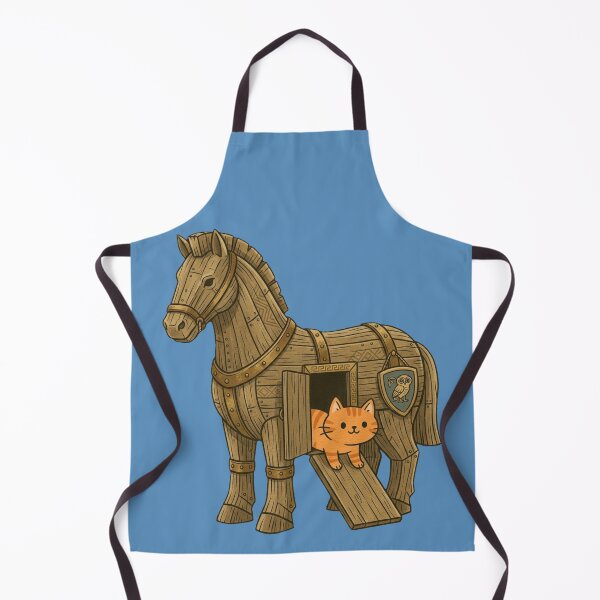 Item preview, Trojan Horse Orange Cat - Funny Ancient Greek Mythology designed and sold by MythoWorldddd.