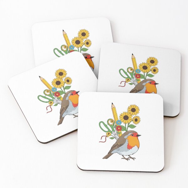 Item preview, Sunflower Ribbon Robin Scissor and Ribbon Craft Bundle Gift designed and sold by pumsquare.