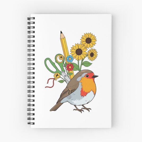 Item preview, Sunflower Ribbon Robin Scissor and Ribbon Craft Bundle Gift designed and sold by pumsquare.
