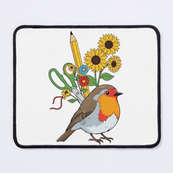 Item preview, Sunflower Ribbon Robin Scissor and Ribbon Craft Bundle Gift designed and sold by pumsquare.