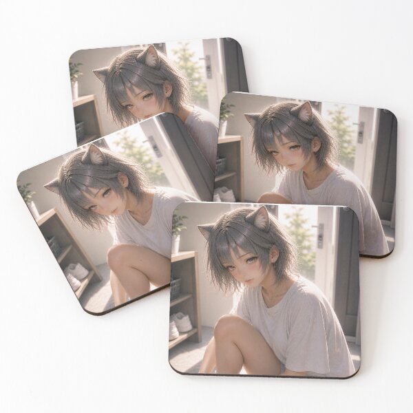 Item preview, Quiet Morning REI – Soft Light Catgirl Portrait designed and sold by RinaWorksJP.