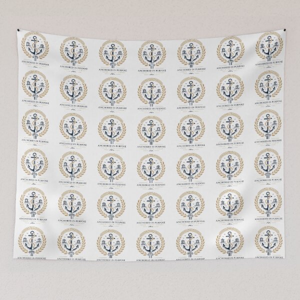Item preview,  Anchored In Purpose: Stoic Greek Maritime Emblem designed and sold by MWSailingClub.