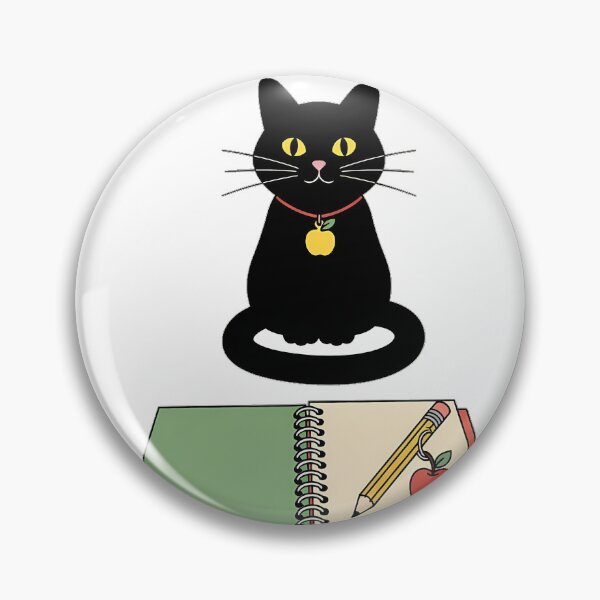 Item preview, Black Cat Apple Charm Blank Lesson Planner Gift designed and sold by pumsquare.