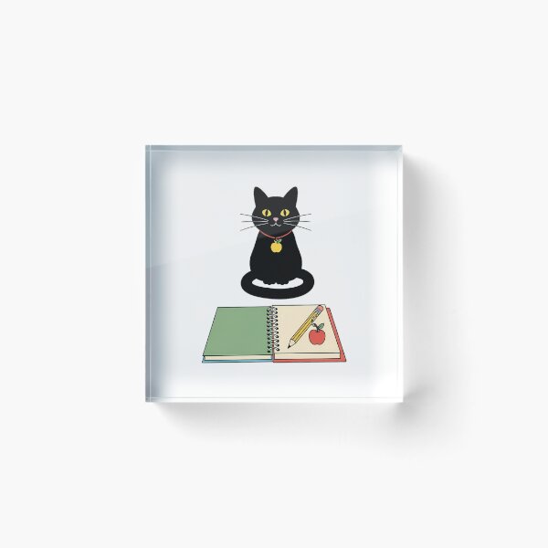 Item preview, Black Cat Apple Charm Blank Lesson Planner Gift designed and sold by pumsquare.