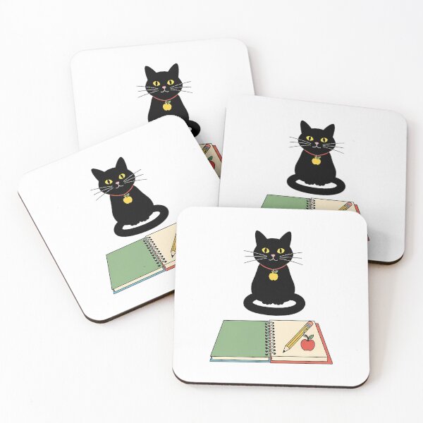 Item preview, Black Cat Apple Charm Blank Lesson Planner Gift designed and sold by pumsquare.