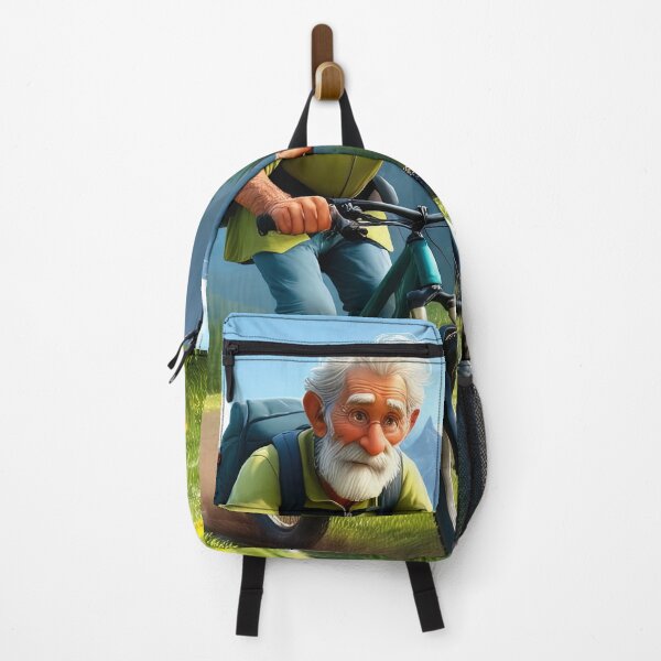 Item preview, Old Man riding a Mountain Bike designed and sold by Colin Bentham.