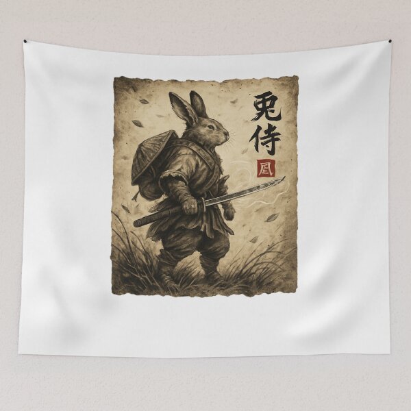 Item preview, Japanese Ink Oni Warrior designed and sold by SiarheiYur.
