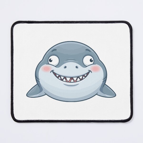 Item preview, Front Facing Derp Funny Great White Shark designed and sold by Petzzz.