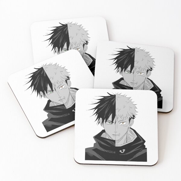 Item preview, Megumi & Itadori Split Manga Face designed and sold by Snowdog-Art.
