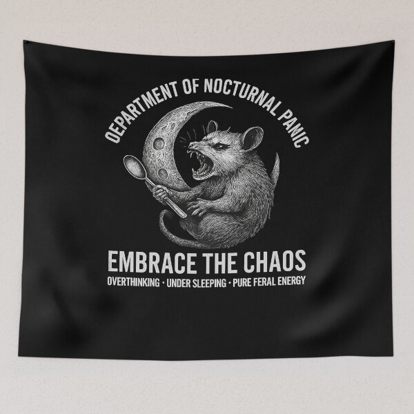 Item preview, Embrace the Chaos Raccoon designed and sold by SiarheiYur.