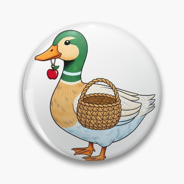 Item preview, Duck Apple Charm Crochet Basket Gift designed and sold by pumsquare.