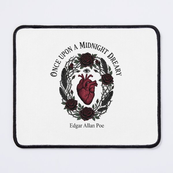 Item preview, Once Upon a Midnight Dreary Edgar Allan Poe Heart Roses designed and sold by Fenay Designs.