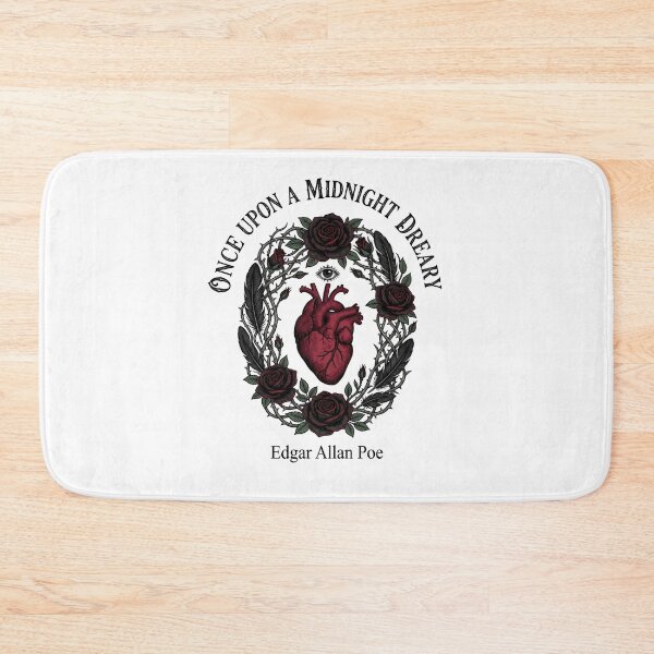 Item preview, Once Upon a Midnight Dreary Edgar Allan Poe Heart Roses designed and sold by Fenay Designs.