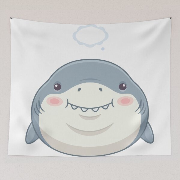 Item preview, Head Empty No Thoughts Derpy Great White Shark designed and sold by Petzzz.