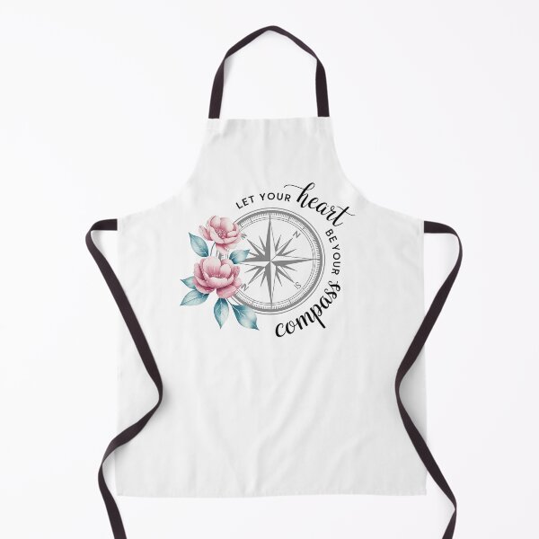 Item preview, Let Your Heart Be Your Compass Floral Compass Quote Design designed and sold by Cool-cat-art.
