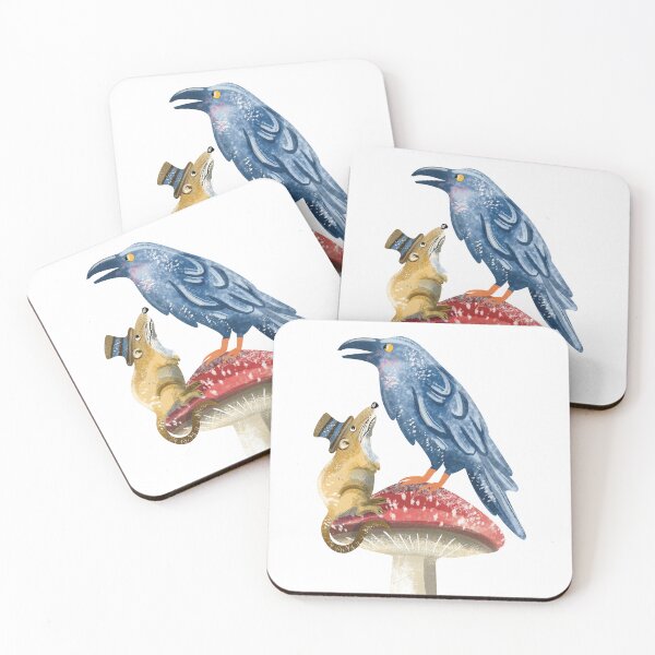 Item preview, Raven and Rat on a Mushroom designed and sold by IvysCreativityHouse.