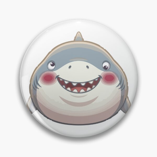Item preview, Friend Shaped Funny Front Facing Great White Shark designed and sold by Petzzz.