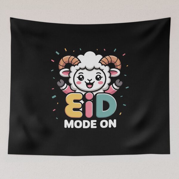 Item preview, Eid Mode On – Cute Sheep Festive Design designed and sold by ABLAT_CREATIONS.